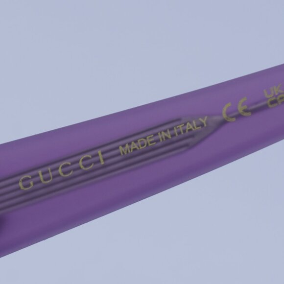 Gucci GG1784S 004 Sunglasses Matte Lilac Cat Eye Frame, Violet Lenses - Picture 7 of 11